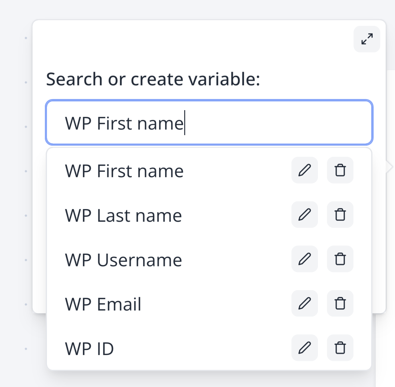 WP predefined variables
